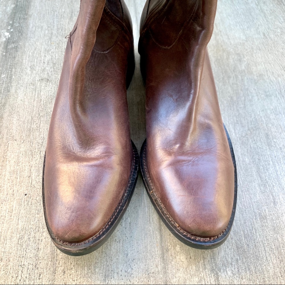 COLE HAAN Brown Leather Equestrian Riding Boots - Picture 2 of 5